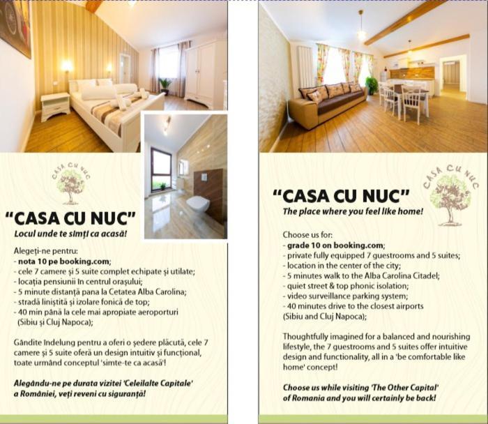 מלון אלבה לוליה Casa Cu Nuc מראה חיצוני תמונה